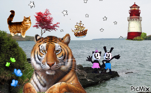 By the sea - Free animated GIF